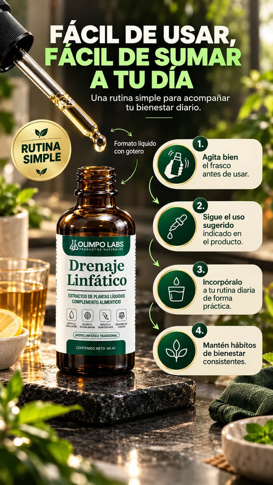 Drenaje Linfático Olimpo Labs - Cómo usar