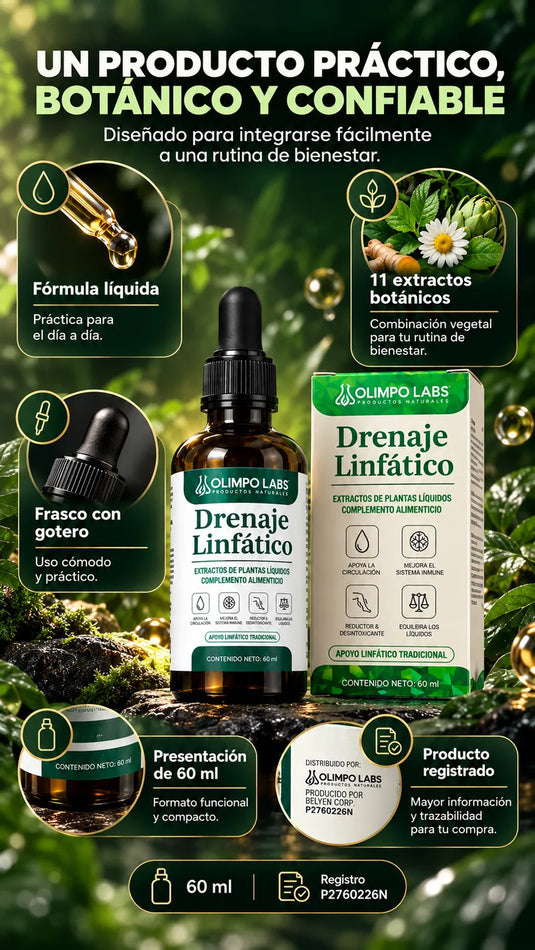 Drenaje Linfático Olimpo Labs - Características