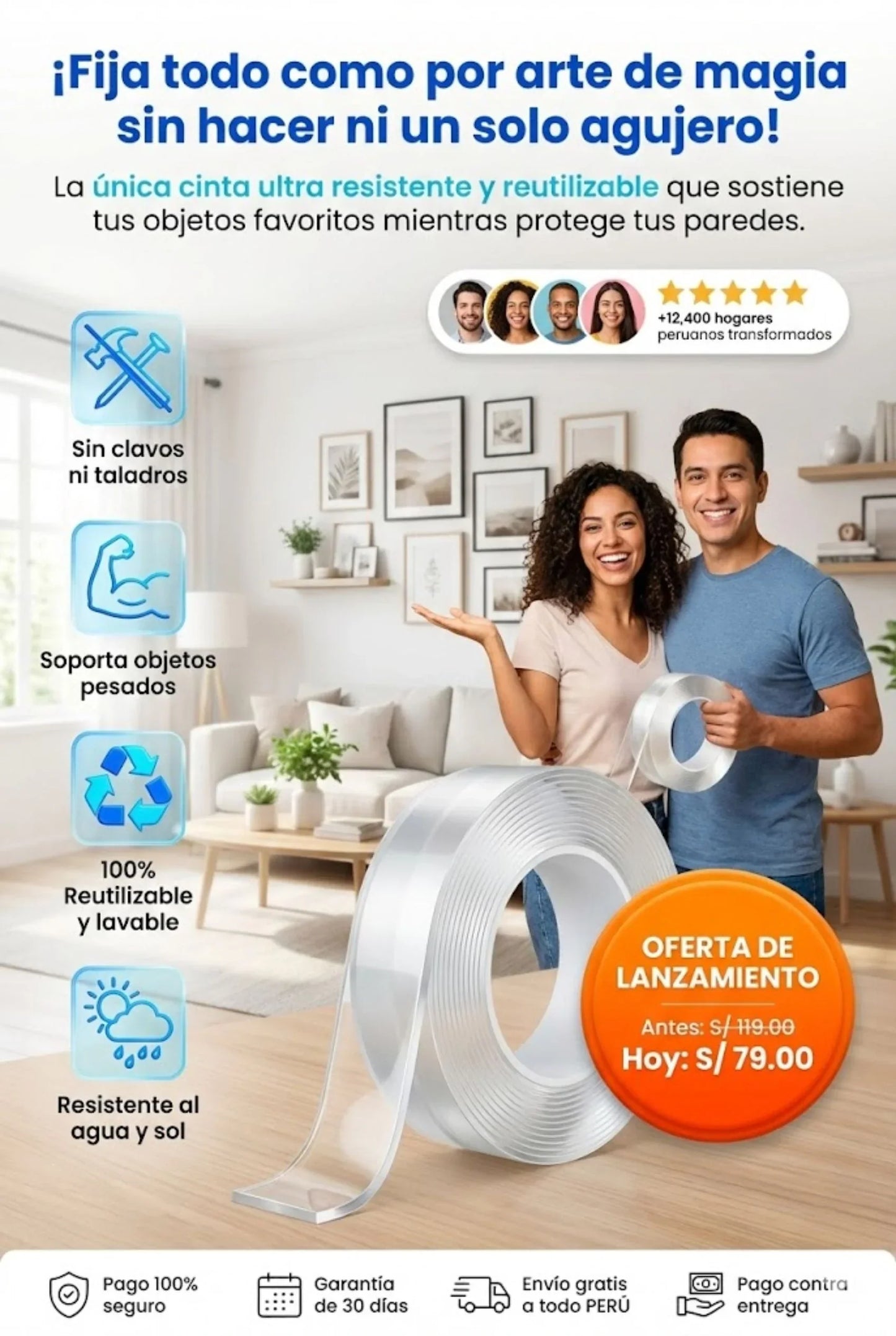 Cinta Doble Contacto