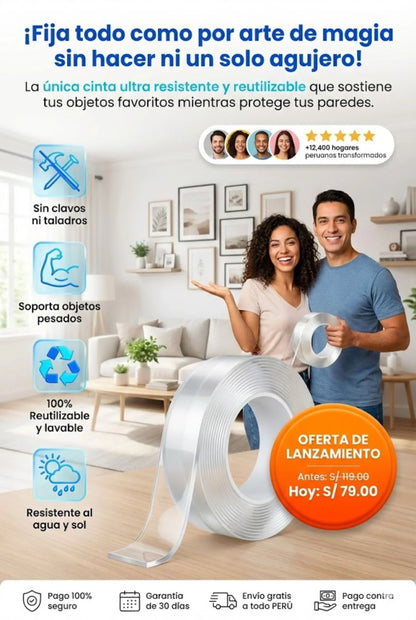Cinta Doble Contacto