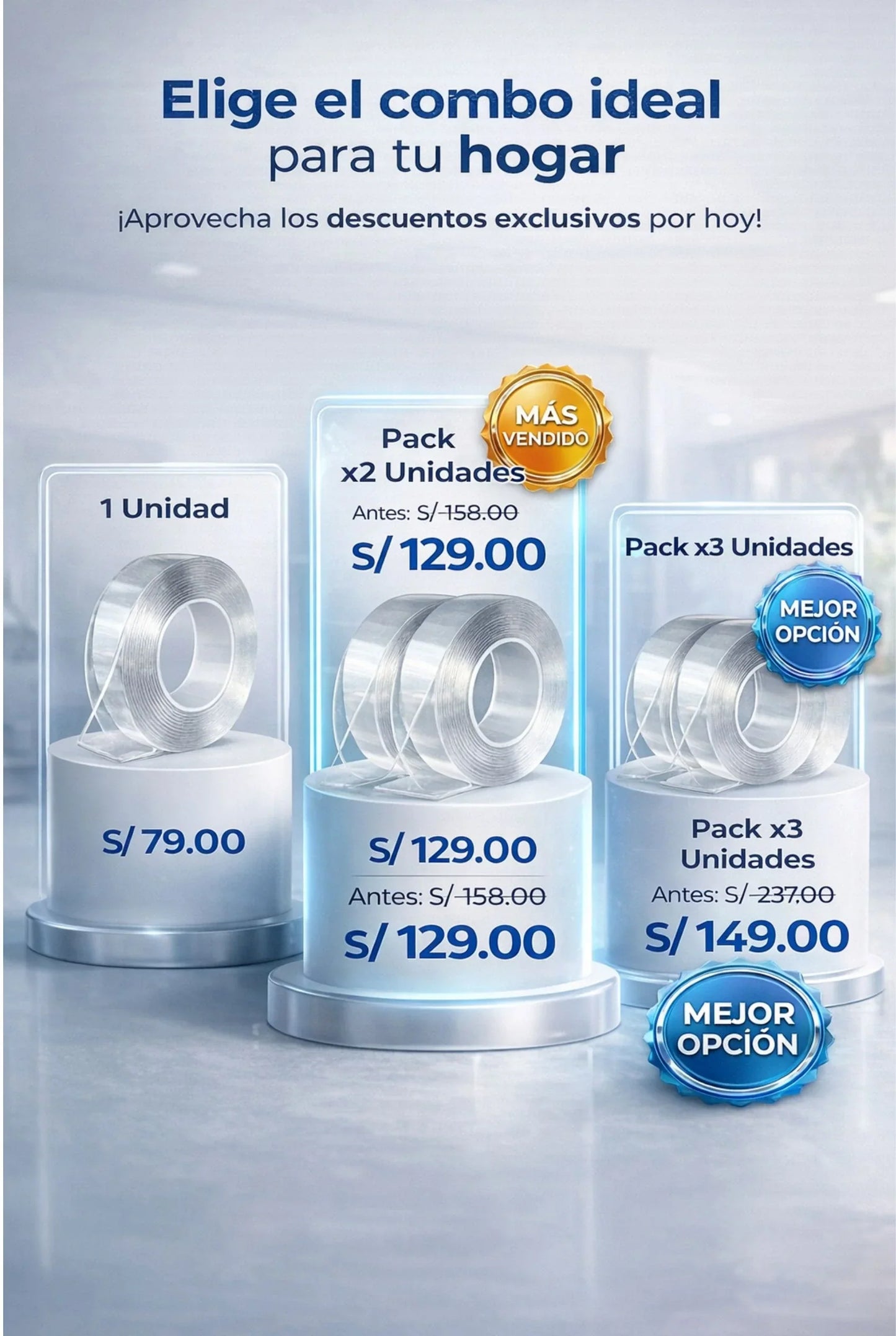 Cinta Doble Contacto