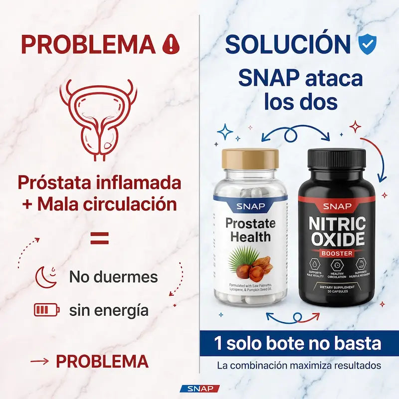 Nitro+Próstata - Cápsulas con Zinc y L-Arginina: para la próstata, la energía y la vitalidad masculina